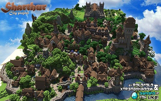 minecraft epic medieval city map download